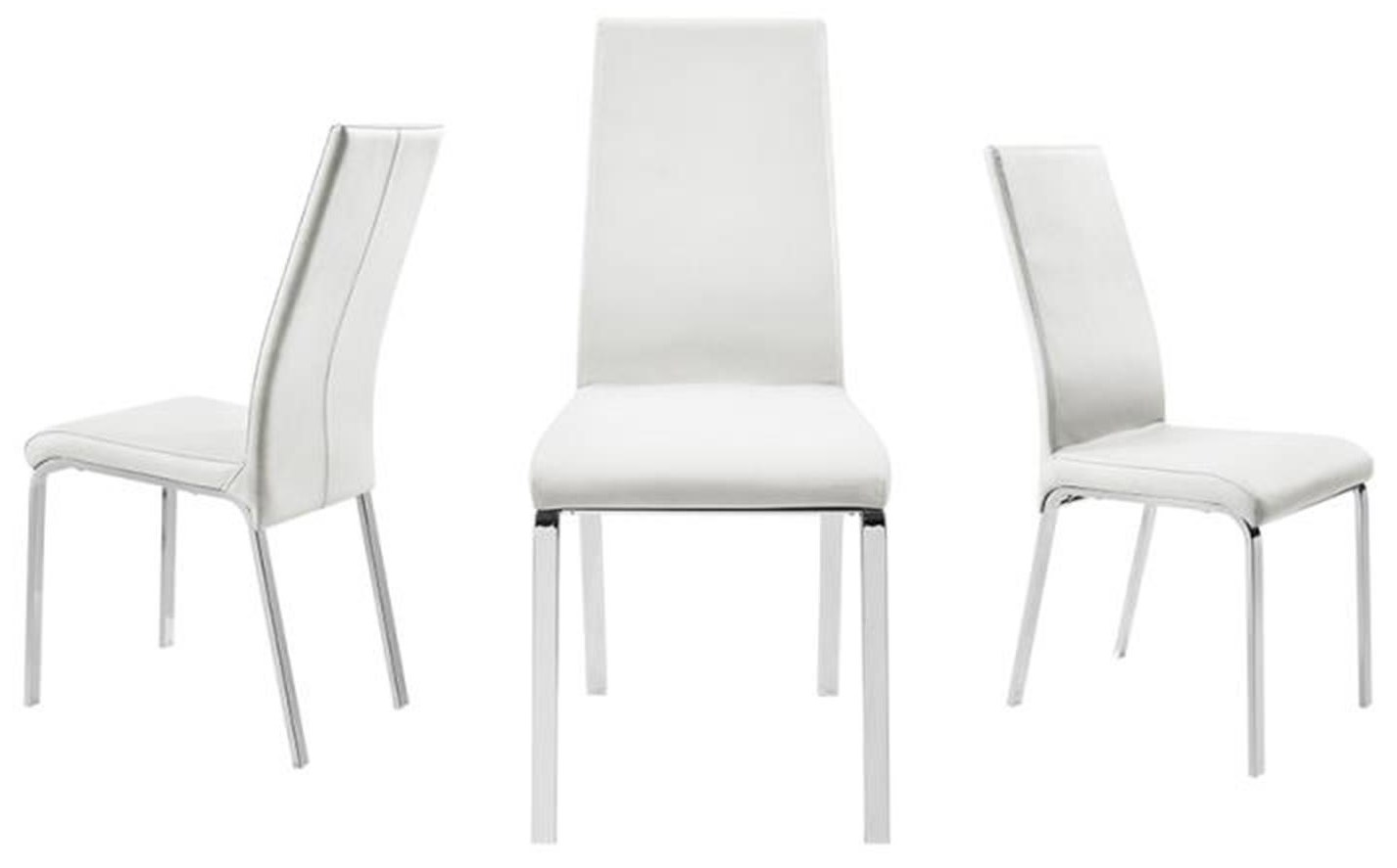White leather store dining
